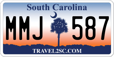 SC license plate MMJ587