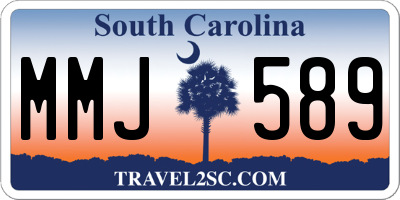SC license plate MMJ589