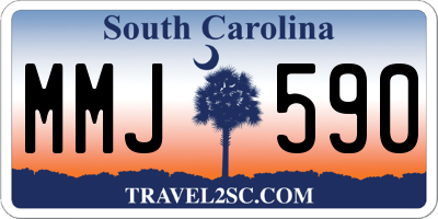 SC license plate MMJ590