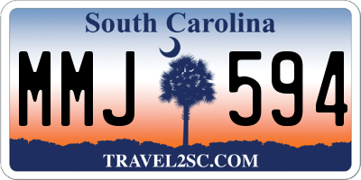 SC license plate MMJ594