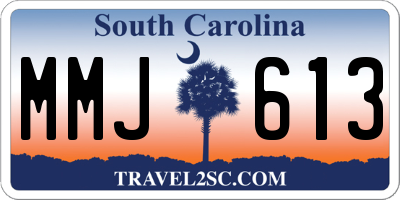 SC license plate MMJ613