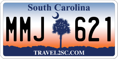 SC license plate MMJ621