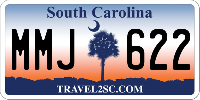 SC license plate MMJ622