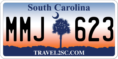 SC license plate MMJ623