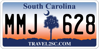 SC license plate MMJ628