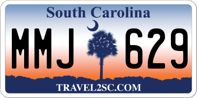 SC license plate MMJ629