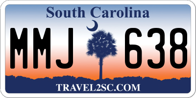 SC license plate MMJ638