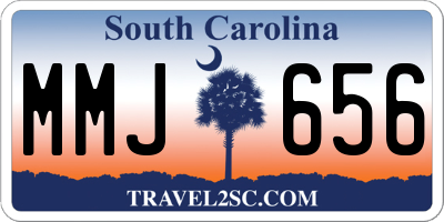SC license plate MMJ656