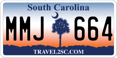 SC license plate MMJ664