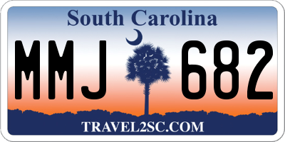 SC license plate MMJ682