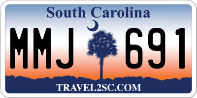 SC license plate MMJ691