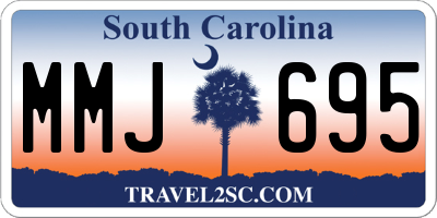 SC license plate MMJ695