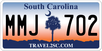 SC license plate MMJ702