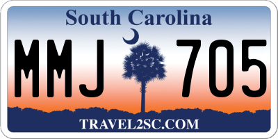 SC license plate MMJ705