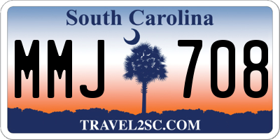 SC license plate MMJ708