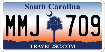 SC license plate MMJ709