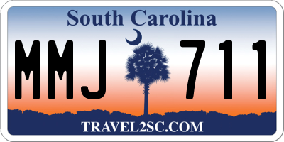 SC license plate MMJ711