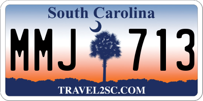SC license plate MMJ713