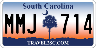SC license plate MMJ714