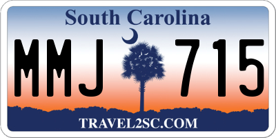 SC license plate MMJ715
