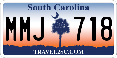 SC license plate MMJ718