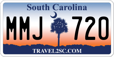 SC license plate MMJ720