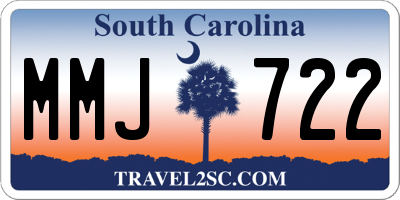 SC license plate MMJ722