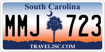 SC license plate MMJ723