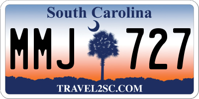 SC license plate MMJ727