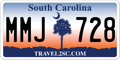 SC license plate MMJ728