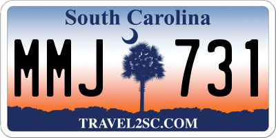 SC license plate MMJ731