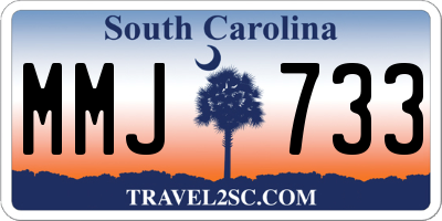 SC license plate MMJ733