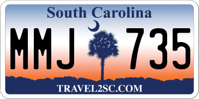 SC license plate MMJ735