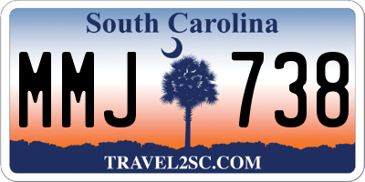 SC license plate MMJ738