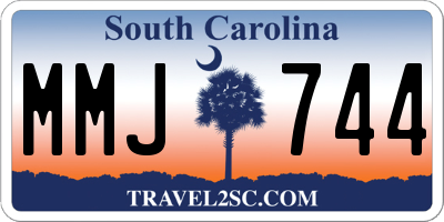 SC license plate MMJ744