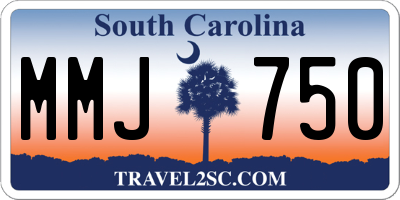 SC license plate MMJ750