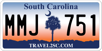 SC license plate MMJ751