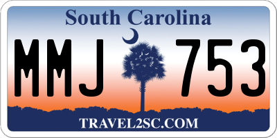 SC license plate MMJ753