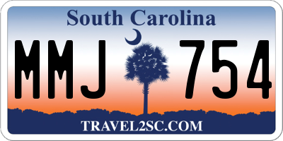 SC license plate MMJ754