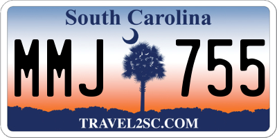 SC license plate MMJ755