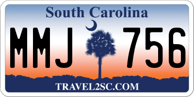 SC license plate MMJ756