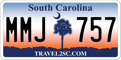 SC license plate MMJ757