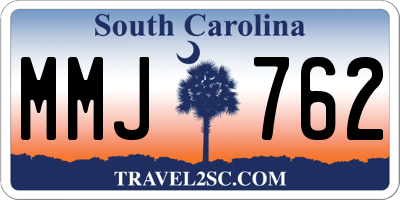 SC license plate MMJ762