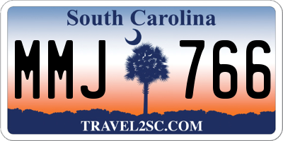 SC license plate MMJ766