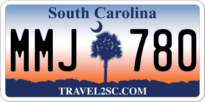 SC license plate MMJ780