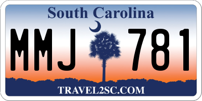 SC license plate MMJ781