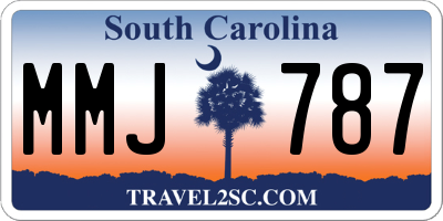 SC license plate MMJ787