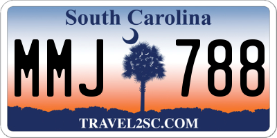 SC license plate MMJ788