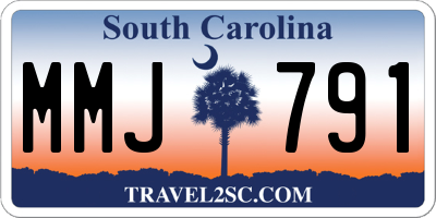 SC license plate MMJ791