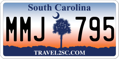 SC license plate MMJ795